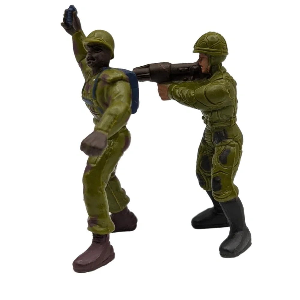 Vintage Mattel Guts G.U.T.S. soldier figure toy‎ 1986 army us Lot Of 2